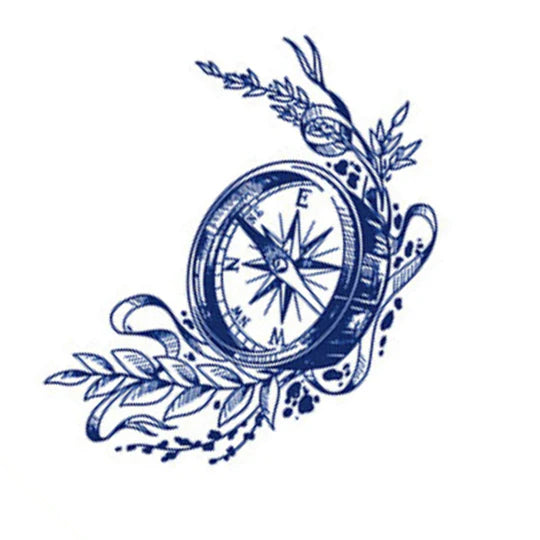 Photo tatouage boussole 2